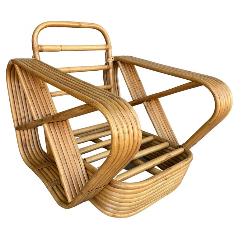 Restored Six-Strand Square Pretzel Sofa & Lounge Chair Livingroom Set