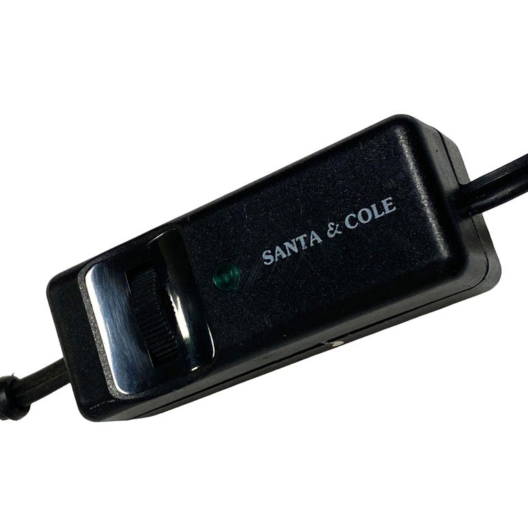 Brass Básica M2 Table Dimmer Lamp by Santiago Roqueta For Santa & Cole w/ Shade