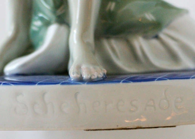 Scheherazade Porcelain Statue by Volkstedt