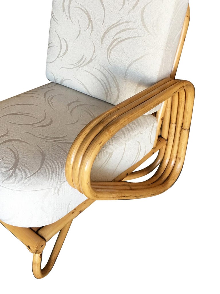 Restored "Triple Triangle" Open Air Pretzel Single Arm Lounge Chair