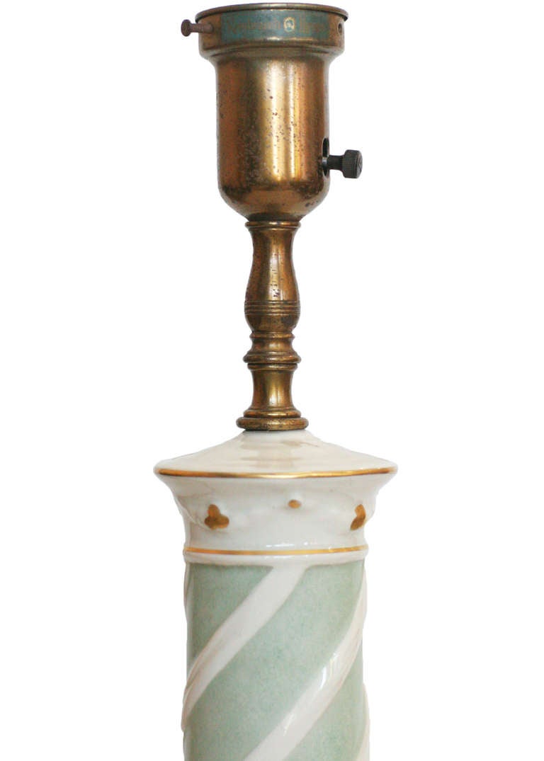Ceramic Hollywood RegencyGreek Face Table Lamp by Rembrandt Light Company