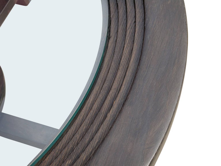 Paul Frankl Black Stepped Coffee Table for Brown Saltman