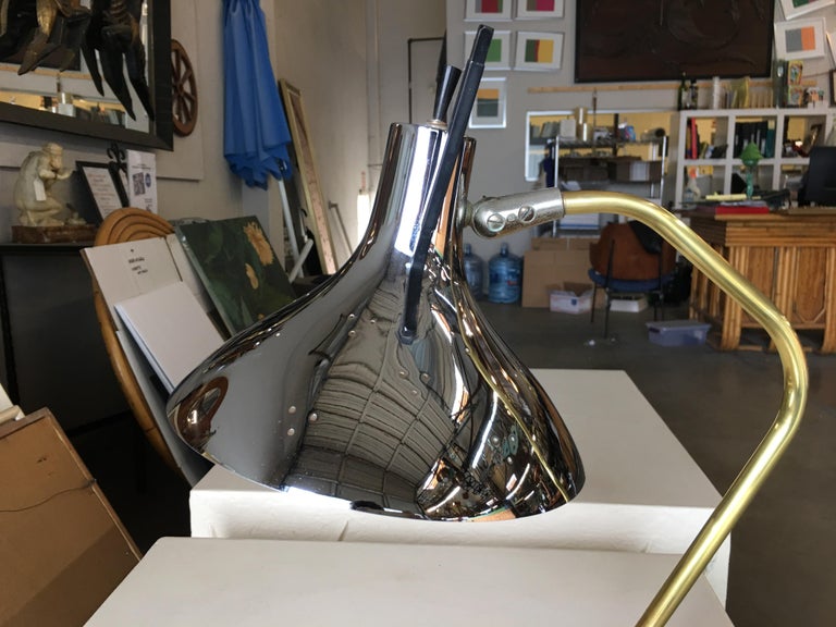 Mid Century Anglepoise Chrome Desk Lamp By Prescolite
