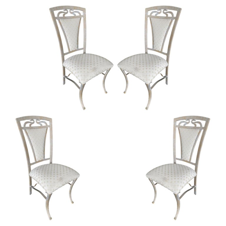 High Style Formal Dining Steel Side Chair, Set of 4