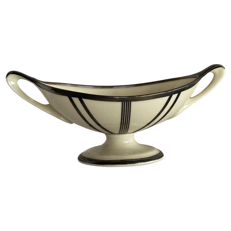 Stepped Art Deco Candelabra with Sterling Silver Overlay by Lenox
