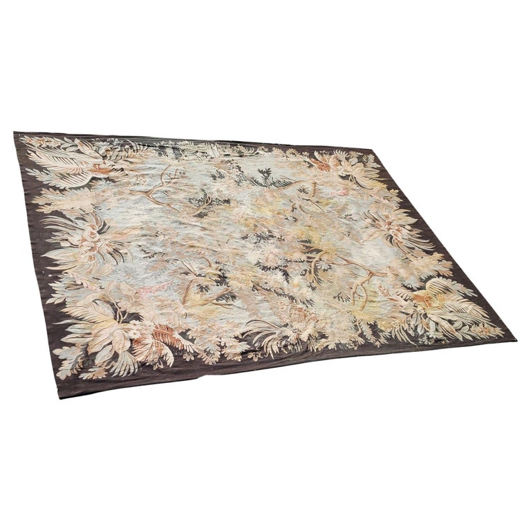 14' Foot Trans Atlantic Wool Tropical Palm Theme Area Rug