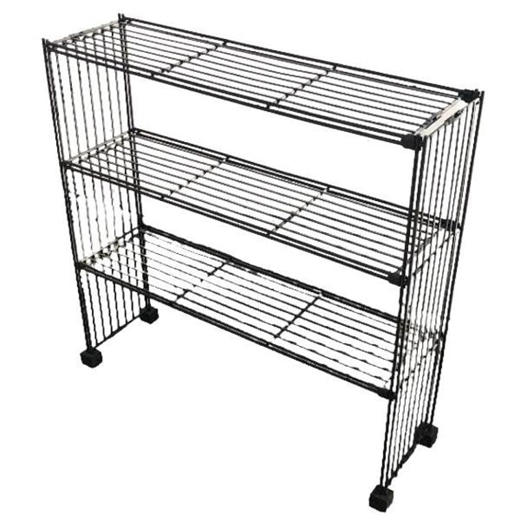 Mid-Century 3-Tier Iron Wire Art Display Shelf Bookshelf