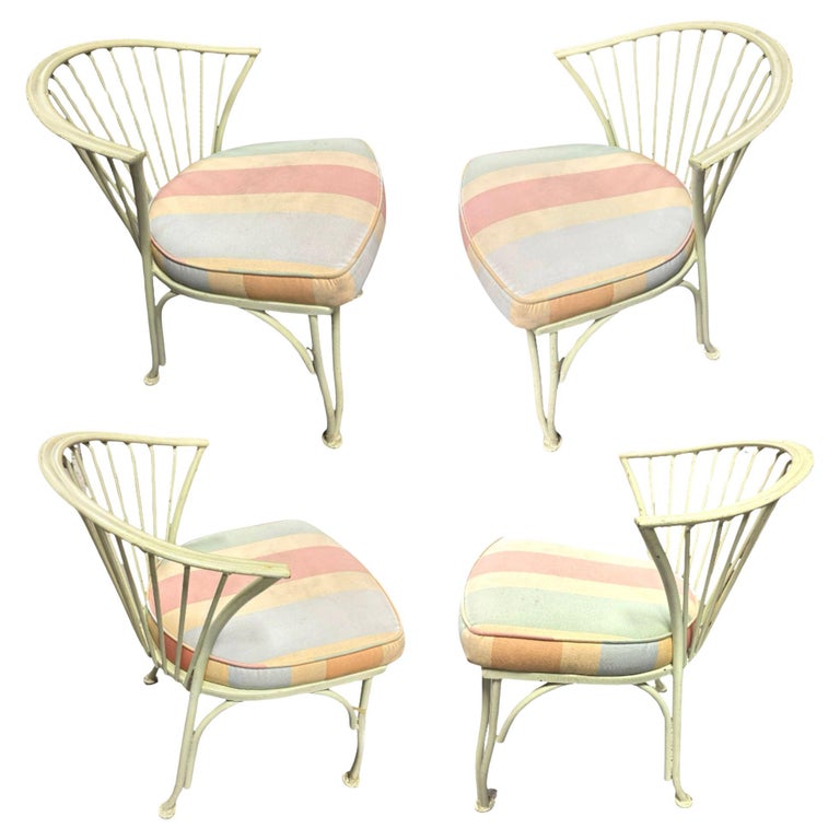 1950's Set of Four Woodard Pinecrest Outdoor Chairs