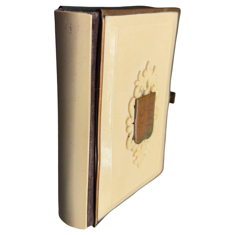 Victorian Daily Prayer Book in Hebrew "Tephilath of Israel" w/ Carved Bone Cover