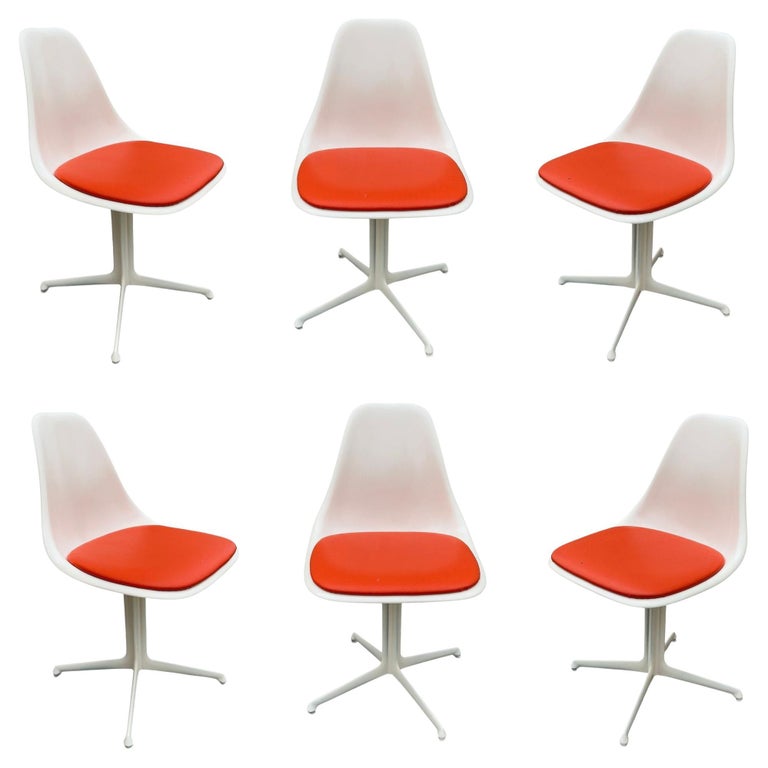Set of 6 Mid-Century Tulip Side Chair Model 103 by Maurice Burke for Arkana