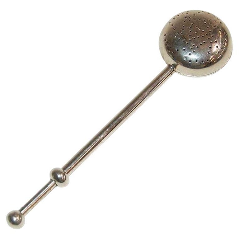 1960s Stainless Steel Tea Infuser Stirrer Tea Steepers Secure Pull Locking