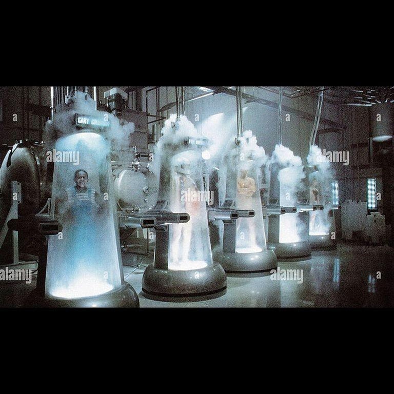 Futurist Cryogenic Freezing Chamber Tube Sculpture Hero Prop, 1997 Austin Powers