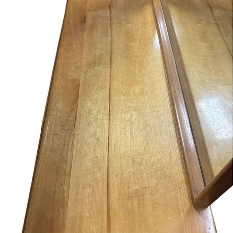 MCM Blond Maple Vanity/ Dressing Table w/ Bench by Russel Wright for Con