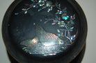Vintage Post War Japanese Black Aboloni Round Tea Caddie Canister