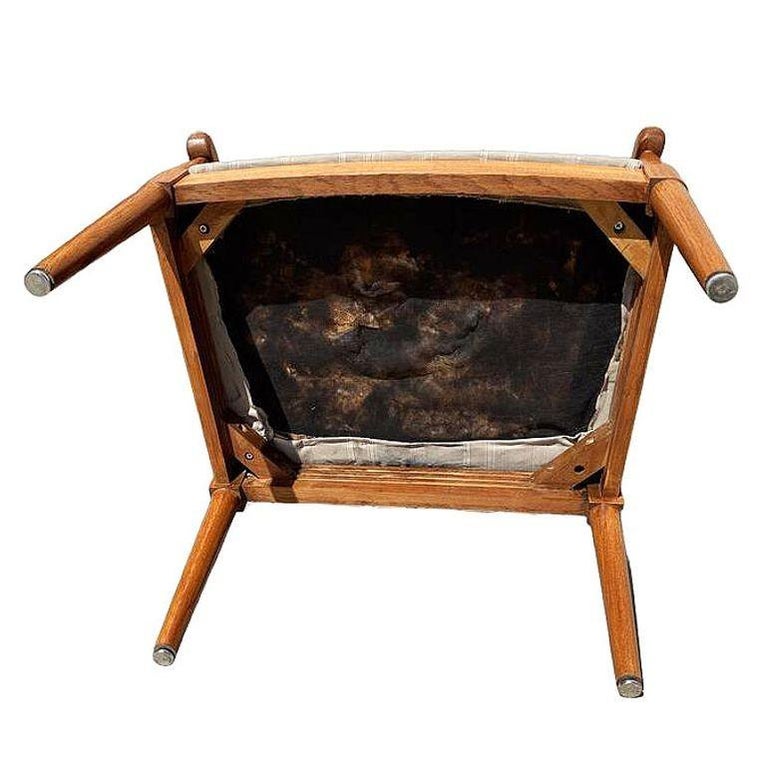 Mid-century "Declaration" Oak Arm Chairs by Kipp Stewart for Drexel, Pair