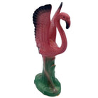 Mid-century Ceramic Mid Flight Pink Flamingo Tabletop Statue Set By Leftons