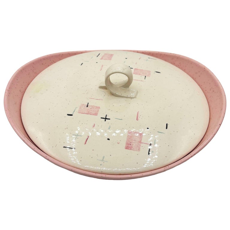 110 Piece "Tickled Pink" Serverware Dinner Plate Platter Bowl Set By Vernonware