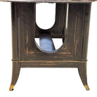 Atelier Leleu Style French Art Deco Macassar Ebony Dining Table w/ Brass Access