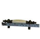 5" Patinaed Brass & Porcelain Drawer Pull Handle w/ Steeple Tips , Set of 29