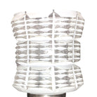 Italian Sputnik Chandelier in Rosewood Chrome with Glass Shades