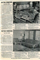 Restored Paul Laszlo Designed Rattan 4-Strand Sectional Settee by by Ficks Reed
