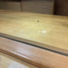 MCM Blond Maple Vanity/ Dressing Table w/ Bench by Russel Wright for Con