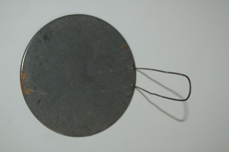Vintage Post War Japanese Black Aboloni Round Tea Caddie Canister