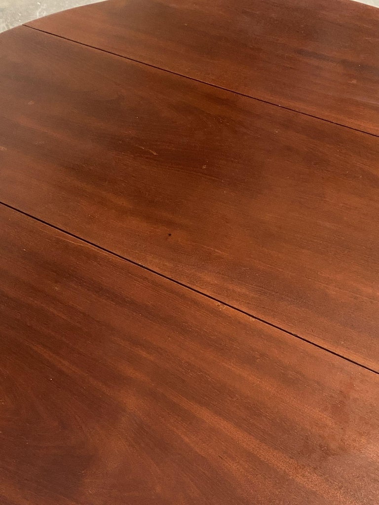 Late Victorian French Drop-Leaf Oak Dining Table