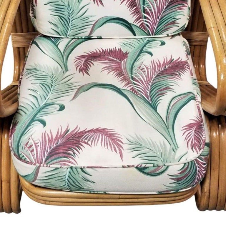 Restored 5-Strand 'Double Triangle' Lounge Chair W/ Floating Seat