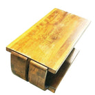 Blond Geometric Art Deco Side & Coffee Table by Gilbert Rohde for Brown Saltman