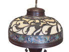 1910 Meiji Period Japanese Cloisonné Lamp with Wrought Iron and Enamel Shade