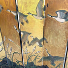MCM Chinese Export Hand Gilded 6-Panel Geese Coromandel Screen Room Divider