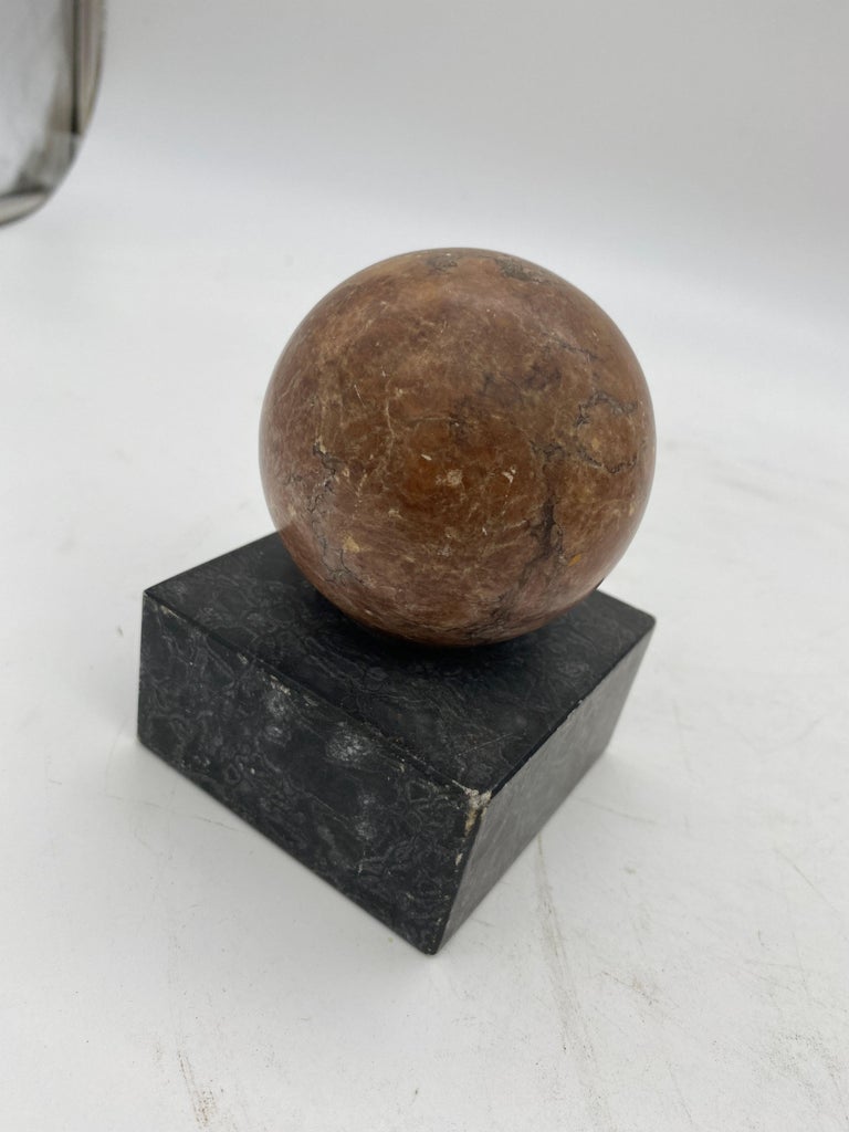 Vintage Marble, Brass, Resin, Glass Spheres with Stands Collection