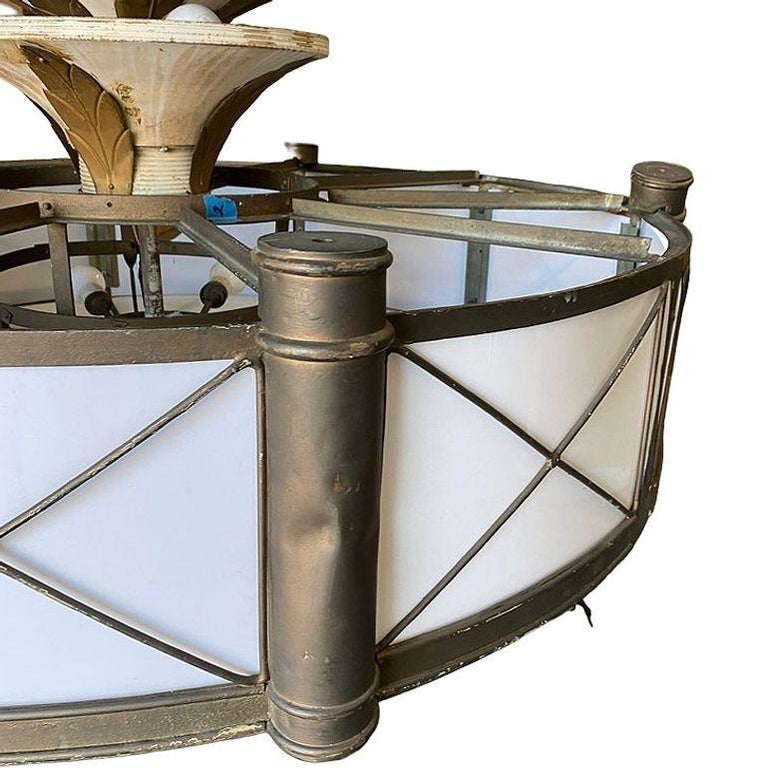 Grand Hollywood Theater 32 Light Chandelier with Palm Motif