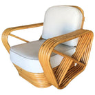 Restored 5-Strand Square Pretzel Sofa & Lounge Chair Livingroom Set