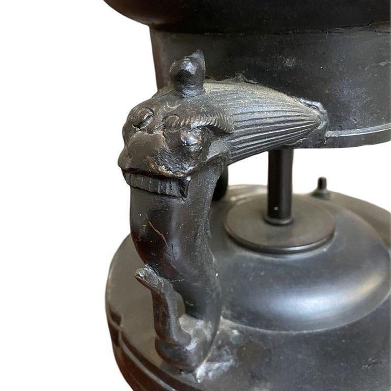 Mid-Century James Mont Style Bronze Chinese-inspired Table Lamp