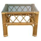 Art Deco "President" Stick Reed Rattan Fan Back Living Room Furniture Set