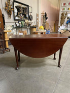 Late Victorian French Drop-Leaf Oak Dining Table