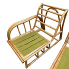 Restored 3-Strand 3 Seat Rattan Sectional Sofa by Paul Laszlo for Ficks Reed