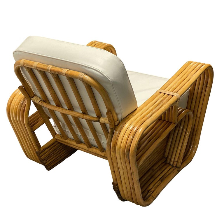 Restored 5-Strand Rattan "Double-Speed" Arm Sofa & Lounge Chair Living Room Set