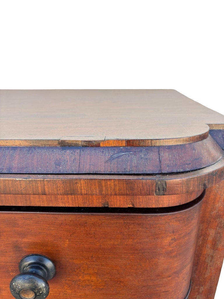 Late 19th Century Victorian Queen Anne Lowboy Dresser with Sculpted Front