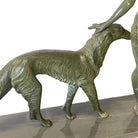 Art Deco Light-up Flapper Bronze Patina Sculpture by Enrique Molins-Balleste