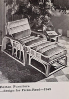Restored Rattan 3-Strand Sectional Settee Sofa by Paul Laszlo for Ficks Reed