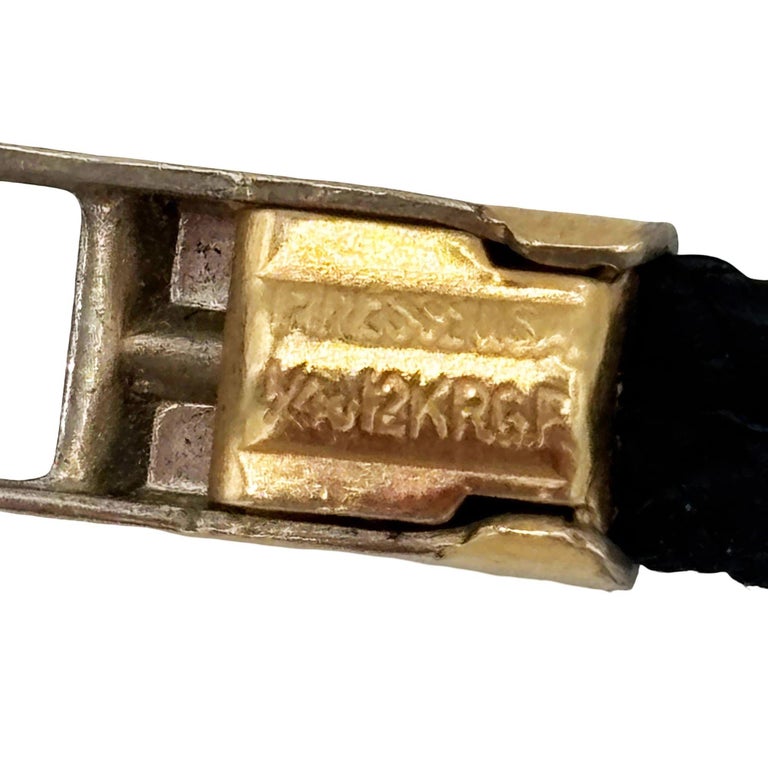 Women's 14K Gold Wristwatch w/ Ruby & Diamond Accents by Jacoby-Bender
