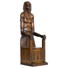 Carved Miniature Egyptian Pharaoh Amenhotep III Throne Jewelry Box
