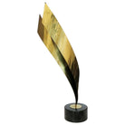 Post Modern Abstract Brass Table Sculpture by Curtis Jere, 1984