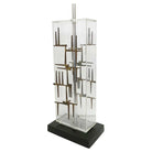 Brutalist Nail Sculptural Lucite Table Lamp by Laurel