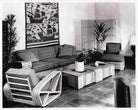 Original Historic Hand Made 9 Strand Square Pretzel Rattan Sofa By Paul T Frankl