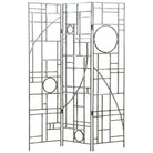 Post Modern Copper Tone Geometric Folding Room Divider by Robert Sonneman