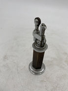 Green and Silver "Column" Petrol Table Chain Lighter by Daltis